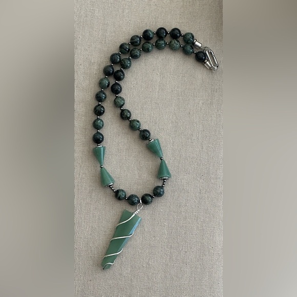 24 inch Kambaba Gemstone bead necklace NWOT - Picture 3 of 14